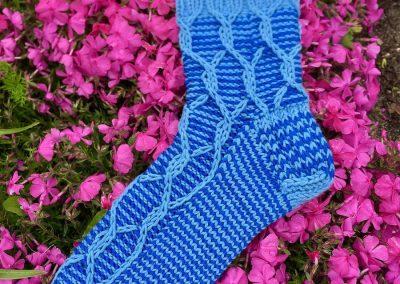 Blaue Socken | Stricken | Beeja strickt